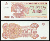Moldova - Republic (1992-date) - Moldova, Republic - 5.000 Cupon - 1993 - - - Pick 4

UNC