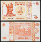 Moldova - Republic (1992-date) - Moldova, Republic - 10 Lei - 2006 - - Slight creases - Pick 10e

A.UNC