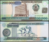 Mozambique - Republic (1975-date) - Mozambique, Republic - 200.000 Meticais - 18/01/2003 - - - Pick 141

UNC