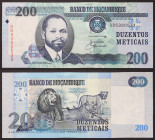 Mozambique - Republic (1975-date) - Mozambique, Republic - 200 Meticais - 2006 - - Undulations - Pick 146

UNC