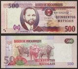 Mozambique - Republic (1975-date) - Mozambique, Republic - 500 Meticais - 2011 - - Undulations - Pick 153

UNC