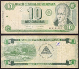 Nicaragua - Republic (1838-date) - Nicaragua, Republic - 10 Cordobas - 10/04/2002 - - Folds, wear - Pick 191

VF