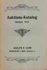 CAHN E. A. - Frankfurt am Main, 24\25 - Oktober, 1912. Sammlung Ernst Dietel-Eisenach. Munzen und medaillen von Sachsen, Ernest.Linie, Bucher. II Munz...