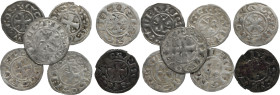 Gien, Hervé III de Donzy (1160-1194).
Lot de 7 Denier ND, Gien.
Bd.297. 
TTB.