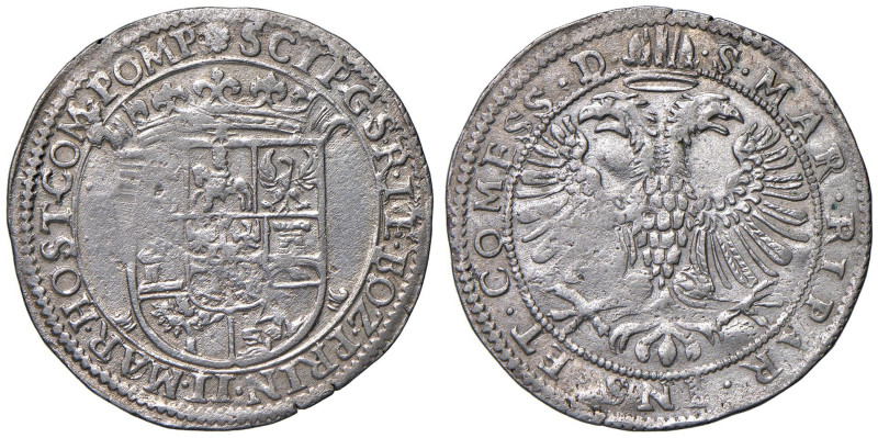 Bozzolo - Scipione Gonzaga (1613-1670) Fiorino - D/ SCIP G S R I TE BOZ PRIN II ...