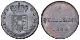 Firenze - Leopoldo II (1824-1859) Quattrino 1846 - D/ G D DI TOSC LEOP II A D' A, stemma coronato R/ 1 / QUATTRINO / 1746, nel campo valore e data in ...