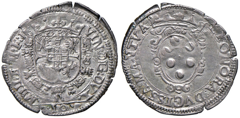 Mantova - Vincenzo I Gonzaga ed Eleonora de Medici (1587-1611) Da 10 Soldi - D/ ...