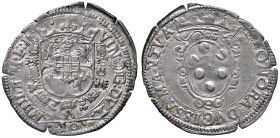 Mantova - Vincenzo I Gonzaga ed Eleonora de Medici (1587-1611) Da 10 Soldi - D/ VIN D G DVX M IIII E M F II, stemma inquartato con le quattro aquile, ...