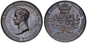 Milano - Francesco I d'Asburgo Lorena, Re del Lombardo Veneto (1815-1835) Medaglia per il giuramento 1815, opus Luigi Manfredini - D/ FRANCISCVS AVSTR...