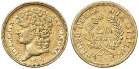 Napoli - Gioacchino Murat (1808-1815) 20 Lire 1813 - D/ GIOACCHINO - NAPOLEONE, testa nuda a sinsitra; in basso 1813 R/ REGNO DELLE DUE SICILIE, nel c...
