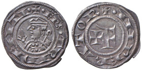 Trento - Vescovi Anonimi (1235-1255) Grosso da 20 Denari - D/✠ • EPS • TRIDENTI •,busto mitrato a sinistra, benedicente e con pastorale R/✠ • INPERATO...