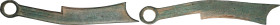 (t) CHINA. Zhou Dynasty. Warring States Period. State of Qi. Three Character Knife Money, ND (ca. 400-220 B.C.). Certified "85" by Zhong Qian Ping Ji ...