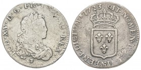 Louis XV 1715-1774
1/3 Écu de France, fn, Toulouse, 1723 M, AG 8.02 g.
Ref : G. 306 (R4)
Conservation : coup sinon TB. Rarissime