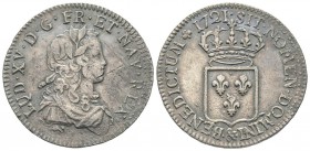 Louis XV 1715-1774
1/2 Écu de France, rf, Aix, 1721 &, AG 11.93 g.
Ref : G. 311 (R3)
Conservation : TTB/SUP. Très Rare