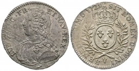 Louis XV 1715-1774
1/2 Écu aux branches d'olivier, Bourges, 1729 Y, AG 14.54 g.
Ref : G. 313 (R3)
Conservation : Superbe. Très Rare