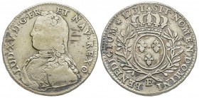 Louis XV 1715-1774
1/2 Écu aux branches d'olivier, Tours, 1731 E, AG 14.39 g.
Ref : G. 313 (R)
Conservation : TB, nettoyé.