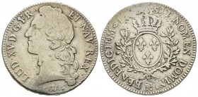 Louis XV 1715-1774
Écu au bandeau, Montpellier, 1748 N, AG 28.84 g.
Ref : G. 322 
Conservation : TB