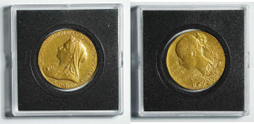1897 Britain QV Diamond Jubilee Gold Medallion. Royal mint. 26mm, 13g. AGW: 0.377oz. These small medallions are commemorating Queen Victoria becoming ...