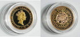 1997 Britain QEII 2 pounds Double Sovereign gold proof. Royal mint. 28.4mm, 15.98g. AGW: 0.4711oz. With original package and COA. Gold bullion dated a...