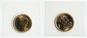 2000 Britain QEII gold Sovereign (KM1002). Royal mint. 22mm, 7.988g. AGW: 0.2355oz. Gold bullion dated after 1900 is entitled to concessionary buyers’...