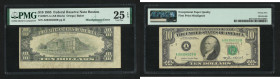 1985 USA Federal Reserve Note Boston $10. Misalignment Error. Serial no.: A06356220B. PMG Very Fine 25 EPQ.