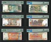 1949 (ND 1985-94) Bangko Sentral ng Pilipinas specimen set from 5 piso to 500 piso (P-168s1 - 173s1). PMG Choice Uncirculated 64-65 EPQ. 

1949年（ND ...