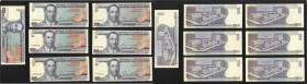 1993 Republic of the Philippines 100 piso x7, all with fancy serial nos including no.1, no. 1 milion, solid 3, solid 5, solid 6 and solid 9. UNC. 

...