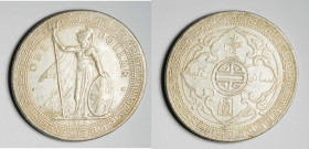 1912 British Trade Dollar. XF-AU.

1912年香港站洋壹圓銀幣。XF-AU。