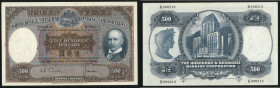 1968 (11 Feb) The Hong Kong and Shanghai Banking Corporation 500 dollares (Ma H42), serial no.: K890213. XF-AUNC. 

1968.2.11 香港上海匯豐銀行伍佰圓。XF-AUNC。...