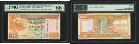 2002 (1 Jan) The Hongkong and Shanghai Banking Corporation Limited 1000 dollars (KNB92c), serial no.: CJ045231. PMG Gem Uncirculated 66 EPQ.

2002.1...