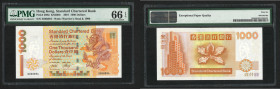2001 (1 Jan) Standard Chartered Bank 1000 dollars, serial no.: X068894. PMG Gem Uncirculated 66 EPQ

2001.1.1 香港渣打銀行壹仟圓。PMG Gem Uncirculated 66 EPQ。...