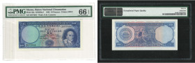 1963 Banco Nacional Ultramarino 10 Patacas, serial no.: 2877694. PMG Gem Uncirculated 66 EPQ.

1963年大西洋國海外匯理銀行拾圓。PMG Gem Uncirculated 66 EPQ。...