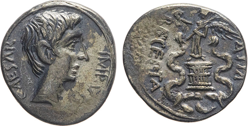 MONETE ROMANE IMPERIALI. AUGUSTO (27 a.C.-14 d.C.) QUINARIO
Ar. Zecca coloniale...