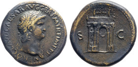 MONETE ROMANE IMPERIALI. NERONE (54-68 d.C.) SESTERZIO Ae. 25,63 gr. 34 mm. R. Bb45.
D: NERO CLAVD. CAESAR AVG. GER. P. M. TR. P. IMP. P. P. Busto la...