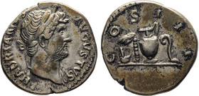 MONETE ROMANE IMPERIALI. ADRIANO (117-138 d.C.) DENARIO Ar. Zecca di Roma. 3,19 gr. 18 mm. R. Spl60.
D: HADRIANVS AVGVSTVS. Testa laureata di Adriano...