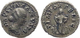 MONETE ROMANE IMPERIALI. FAUSTINA MINORE (175 d.C.) DENARIO
Ar. Zecca di Roma. 3,44 gr. 18 mm. R. Bb41.
D: FAVSTINAE AVG. PII. AVG. FIL. Busto diade...