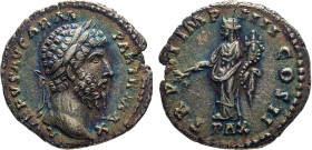 MONETE ROMANE IMPERIALI. LUCIO VERO (161-169 d.C.) DENARIO
Ar. Zecca di Roma. 2,78 gr. 19 mm. NC. Spl60.
D: L. VERVS AVG. ARM. PARTH. MAX. Testa lau...