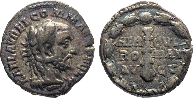 MONETE ROMANE IMPERIALI. COMMODO (177-192 d.C.) DENARIO Ar. Zecca di Roma. 3,10 ...