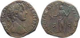 MONETE ROMANE IMPERIALI. COMMODO (177-192 d.C.) SESTERZIO
Ae. Zecca di Roma. 22,00 gr. 29 mm. NC. Bb50.
D: L. AVREL .COMMODVS. AVG. TR. P. III. Bust...