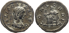 MONETE ROMANE IMPERIALI. GIULIA PAOLA (-) DENARIO Ar. Zecca di Roma. 3,27 gr. 20 mm. R. Spl55.
D: IVLIA PAVLA AVG. Busto di Giulia Paola a destra. 
...