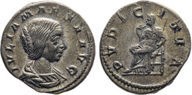 MONETE ROMANE IMPERIALI. GIULIA MESA (223 d.C.) DENARIO Ar. Zecca di Roma. 3,26 gr. 19 mm. NC. Spl53.
D: IVLIA MESA AVG. Busto diademato di Giulia Me...