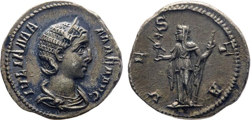 MONETE ROMANE IMPERIALI. GIULIA MAMEA (235 d.C.) DENARIO
Ar. Zecca di Roma. 3,1...