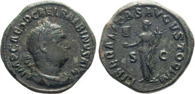 MONETE ROMANE IMPERIALI. BALBINO (238 d.C.) SESTERZIO Ae. Zecca di Roma. 22,39 gr. 30 mm. R. Bb50. Bella patina verde.
D: IMP. CAES. D. CAEL. BALBINV...