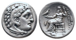 KINGS OF MACEDON. Alexander III 'The Great' AR Drachm. Kolophon. circa 322-317 BC. Struck under Philip III Arrhidaios in the name and types of Alexand...