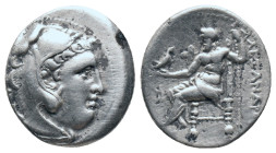 KINGS OF MACEDON. Alexander III ‘the Great’. 336-323 BC. AR Drachm. 310-301 BC.

Obv: Head of Herakles right. wearing lion's skin headdress.
Rev. A...