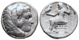 KINGS OF MACEDON. Philip III Arrhidaios. 323-317 BC. AR Tetradrachm. In the name and types of Alexander III. Babylon mint. Struck under Archon. Dokimo...