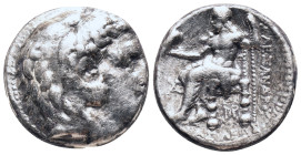 KINGS OF MACEDON. Alexander the Great. (336-323 BC). AR
Tetradrachm. Amphipolis.

Obv: Herakles head r. clad in lion's skin. Rv. Zeus enthroned l. ...