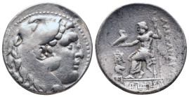 KINGS OF MACEDON. Alexander III the Great. (336-323 BC). AR. Tetradrachm. Corinth

Obv: Head of young Heracles right in lion skin headdress
Rev: ΑΛ...