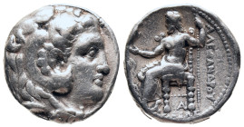KINGS OF MACEDON. Alexander III ‘the Great’. 336-323 BC. Tetradrachm. Susa

Obv: Head of Herakles to right. wearing lion skin headdress.
Rev. BAΣIΛ...