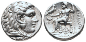 KINGS OF MACEDON. Alexander III the Great (336-323 BC). AR Tetradrachm. Posthumous issue of Carrhae. under Seleucus I Nicator. ca. 305-305-300 BC.

...
